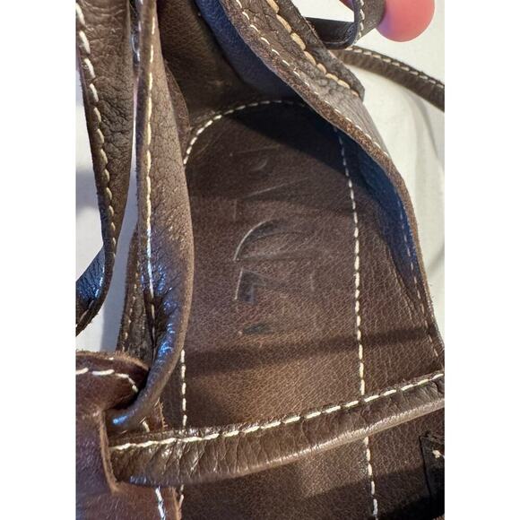 BLUZI Women’s Size 39 Brown Gold Studded Lace Up Sandals Boho Gladiator Festival - Picture 12 of 14